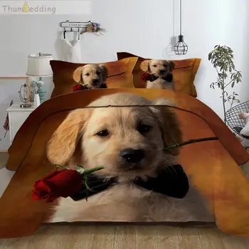 Thumbedding Animal Bedding Set Dog Rose in the Mouth 3D Duvet Cover Set King Size Twin Full Queen Double Bed Set with Pillowcase
Thumbedding Animal Bedding Set Dog Rose in the Mouth 3D Duvet Cover Set King Size Twin Full Queen Double Bed Set with Pillowcase