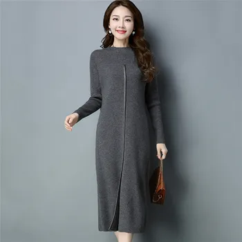 Vestidos Mujer Dress Ukraine Winter Sweater Female Cashmere Dress 2018 New Fashion Slim Long High Quality Knitted Dress NO495 
Vestidos Mujer Dress Ukraine Winter Sweater Female Cashmere Dress 2018 New Fashion Slim Long High Quality Knitted Dress NO495