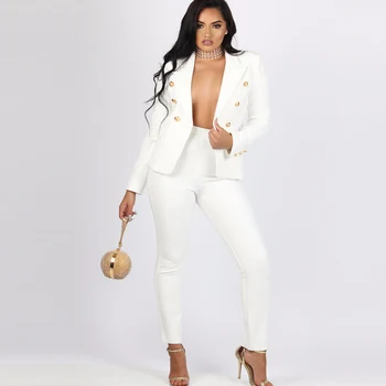 2020 Sexy Work Pant Suits OL 2 Piece Set For Women Business Interview Suit Set Uniform Blazer And Pencil Pant Office Lady Suit
2020 Sexy Work Pant Suits OL 2 Piece Set For Women Business Interview Suit Set Uniform Blazer And Pencil Pant Office Lady Suit
