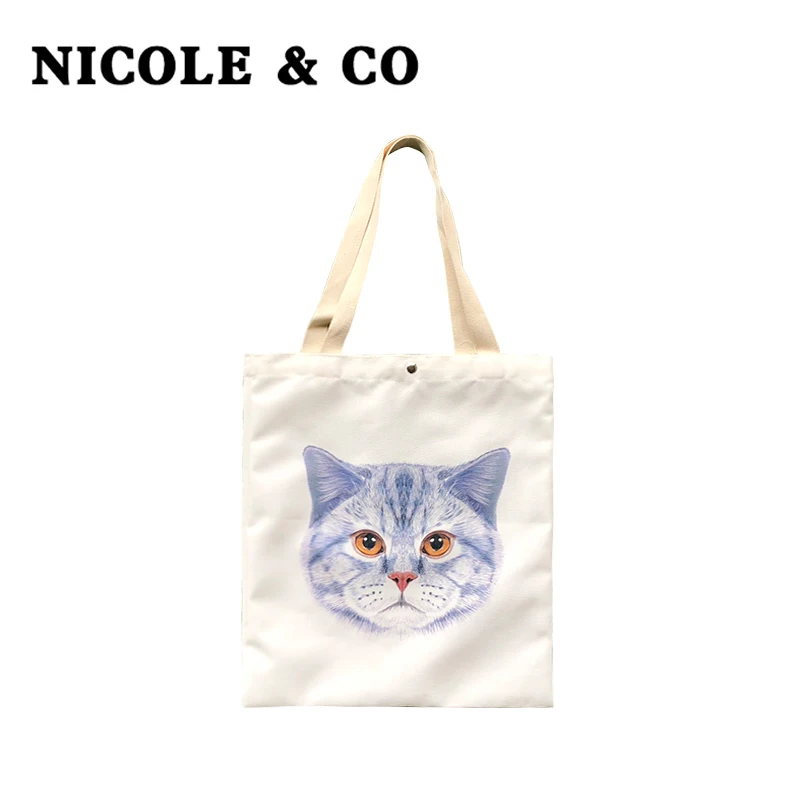 NICOLE & CO Canvas Beach Bag Original Design Casual Tote Shoulder Bag Female Environmental Protection Shopping Bag
NICOLE & CO Canvas Beach Bag Original Design Casual Tote Shoulder Bag Female Environmental Protection Shopping Bag