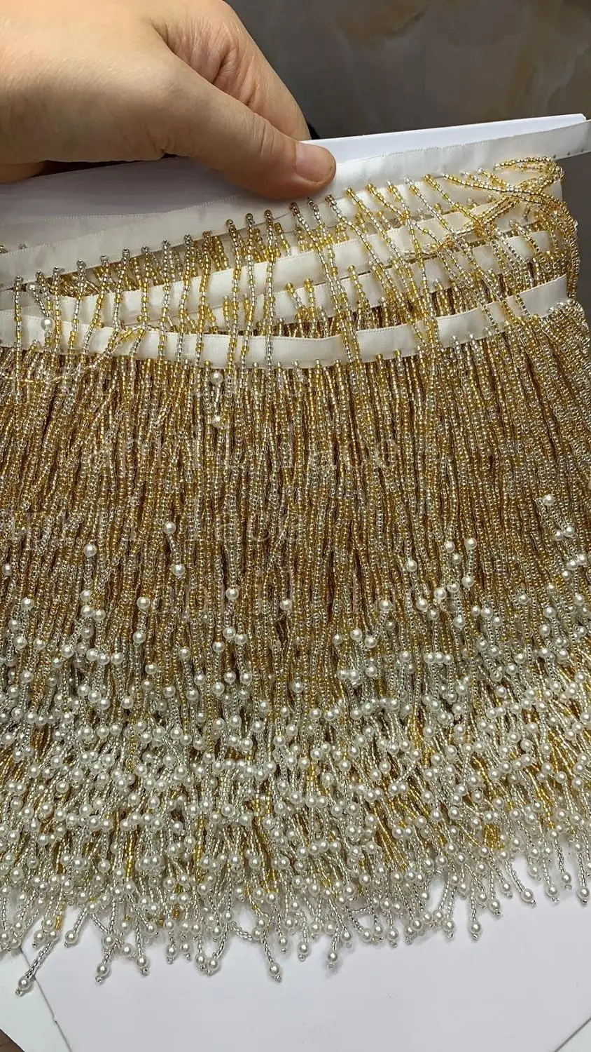 cou001# 10 yards/bag 12-13 cm width golden beads ribbon fringe tassel for garment/decorative/home/wedding bridal gown dress
cou001# 10 yards/bag 12-13 cm width golden beads ribbon fringe tassel for garment/decorative/home/wedding bridal gown dress