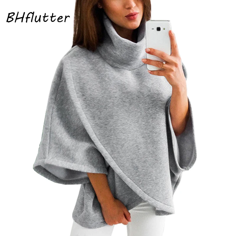BHflutter Hoodies Women 2018 New Flare Sleeve Turtleneck Winter Pullovers Tops Female Warm Casual Sweatshirts Sudadera Mujer
BHflutter Hoodies Women 2018 New Flare Sleeve Turtleneck Winter Pullovers Tops Female Warm Casual Sweatshirts Sudadera Mujer