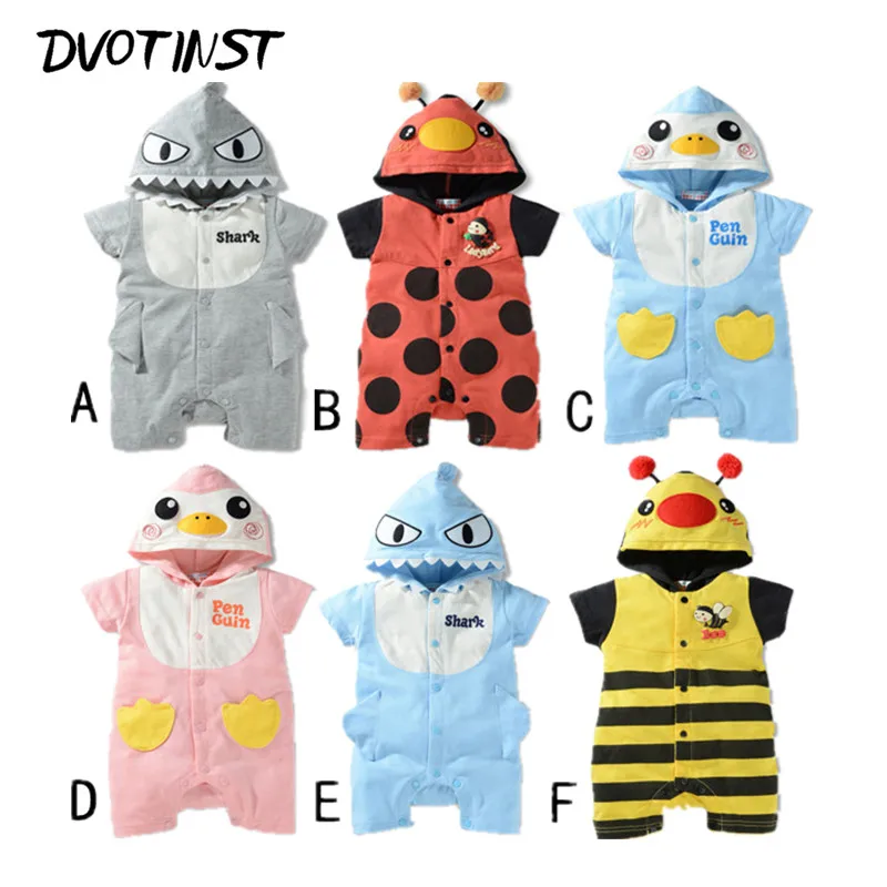 Baby Clothes Summer Short Sleeves Hooded Animals Shark Bee Rompers Outfit Kids Infant Toddler Jumpsuit Clothing Costume Unisex
Baby Clothes Summer Short Sleeves Hooded Animals Shark Bee Rompers Outfit Kids Infant Toddler Jumpsuit Clothing Costume Unisex