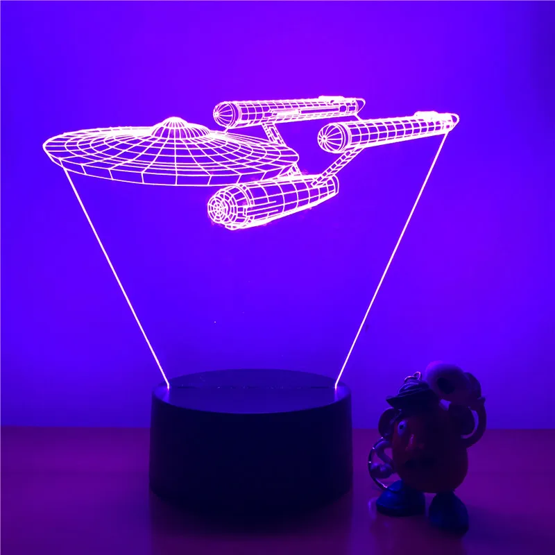 3D LED Night Light Star Trek Spaceship Action Figure 7 Colors Touch Optical Illusion Table Lamp Home Decoration Model
3D LED Night Light Star Trek Spaceship Action Figure 7 Colors Touch Optical Illusion Table Lamp Home Decoration Model