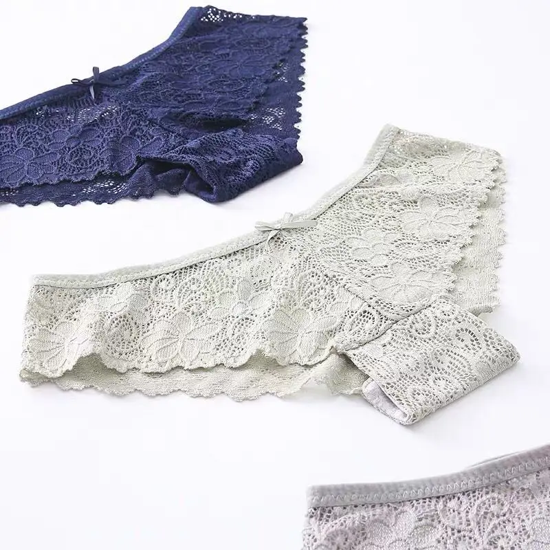 Sexy Lace Panties Women Fashion Cozy Lingerie Tempting Pretty Briefs High Quality Cotton Low Waist Cute Women Underwear
Sexy Lace Panties Women Fashion Cozy Lingerie Tempting Pretty Briefs High Quality Cotton Low Waist Cute Women Underwear