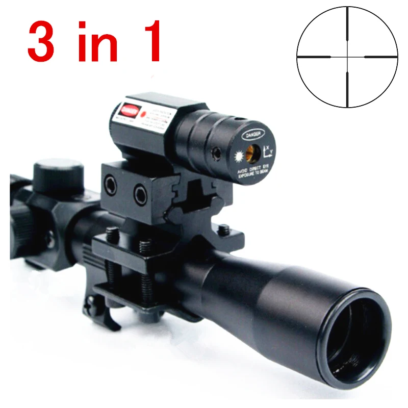 4x20 Rifle Optics Scope Tactical Crossbow Riflescope with Red Dot Laser Sight and 11mm Rail Mounts for 22 Caliber Guns HuntParty
4x20 Rifle Optics Scope Tactical Crossbow Riflescope with Red Dot Laser Sight and 11mm Rail Mounts for 22 Caliber Guns HuntParty