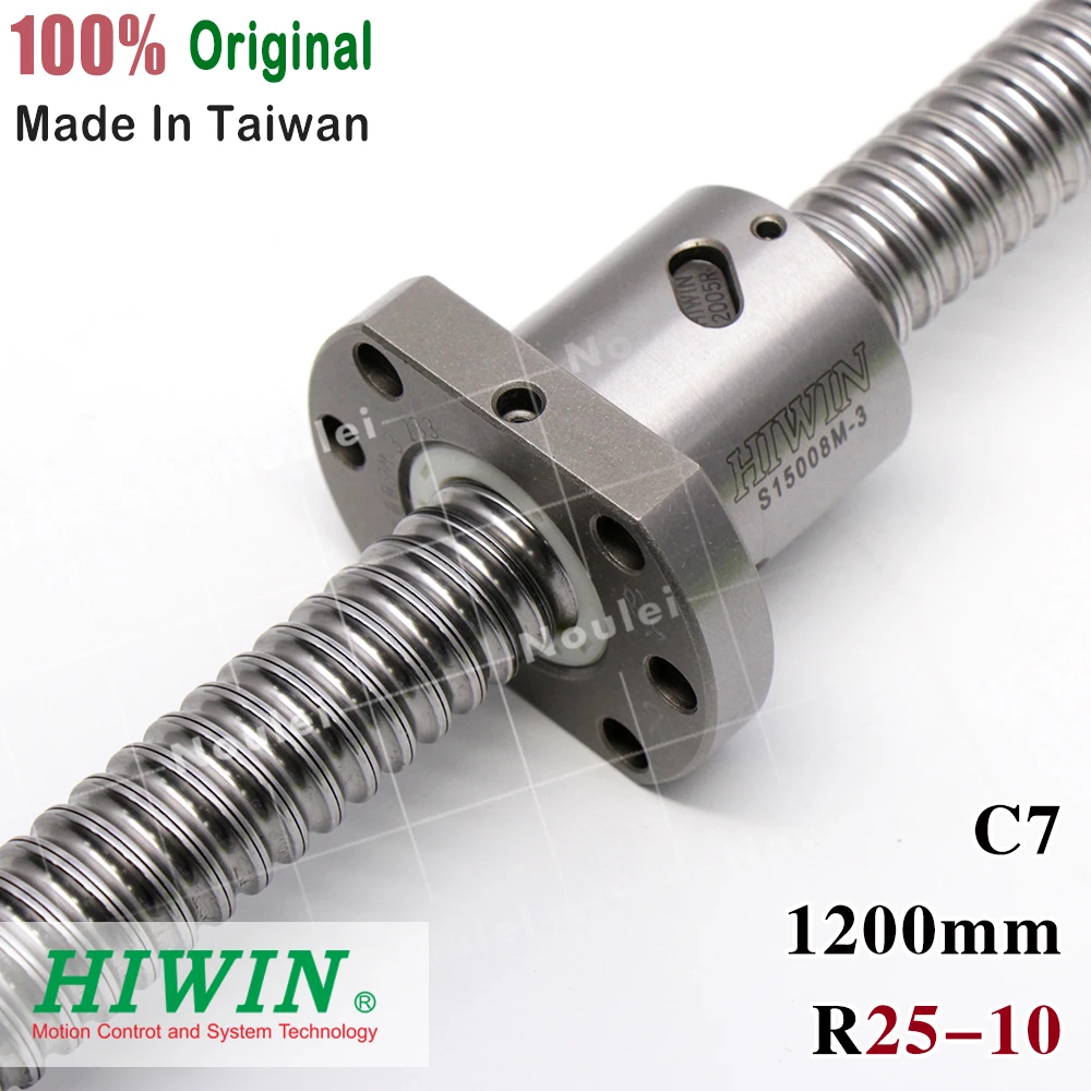 HIWIN 2510 ball screw 1200mm rolling C7 thread with 10mm lead ballnut accessories for CNC machine diy kit | Обустройство дома