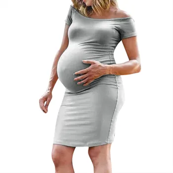 Womens Pregnancy Short Sleeve Nusring Dress Off Shoulder Solid Sexy Maternity Gown Summer Dresses Women 2019 Vestido Gestante
Womens Pregnancy Short Sleeve Nusring Dress Off Shoulder Solid Sexy Maternity Gown Summer Dresses Women 2019 Vestido Gestante