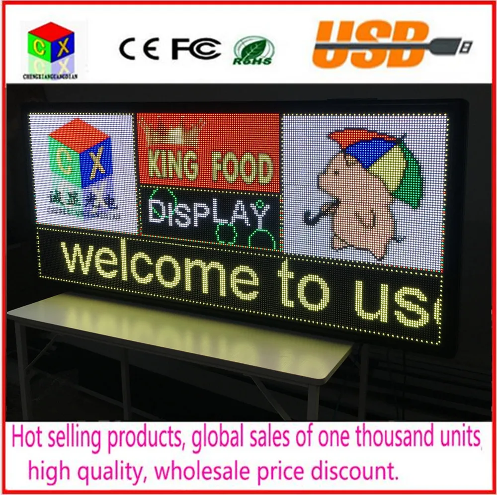 P6 открытый RGB полноцветный светодиодный дисплей Размер 25x55 дюймов рекламный
