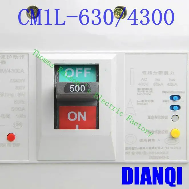 CM1L-630/4300 MCCB 400A 500A 630A molded case circuit breaker CM1L-100 Moulded Case Circuit Breaker
CM1L-630/4300 MCCB 400A 500A 630A molded case circuit breaker CM1L-100 Moulded Case Circuit Breaker