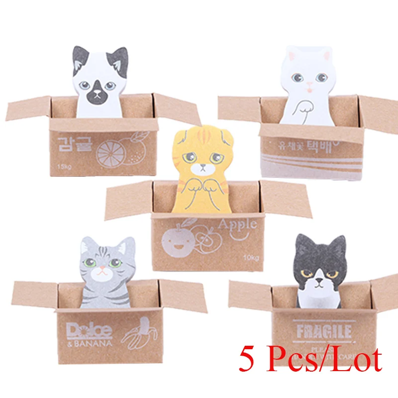 5 Pcs Cartoon Cat Paper Box Memo Pad 60 Pages Diy Stickers Diary Stationary Set Kawaii Stickers Cute Office Supplies
5 Pcs Cartoon Cat Paper Box Memo Pad 60 Pages Diy Stickers Diary Stationary Set Kawaii Stickers Cute Office Supplies
