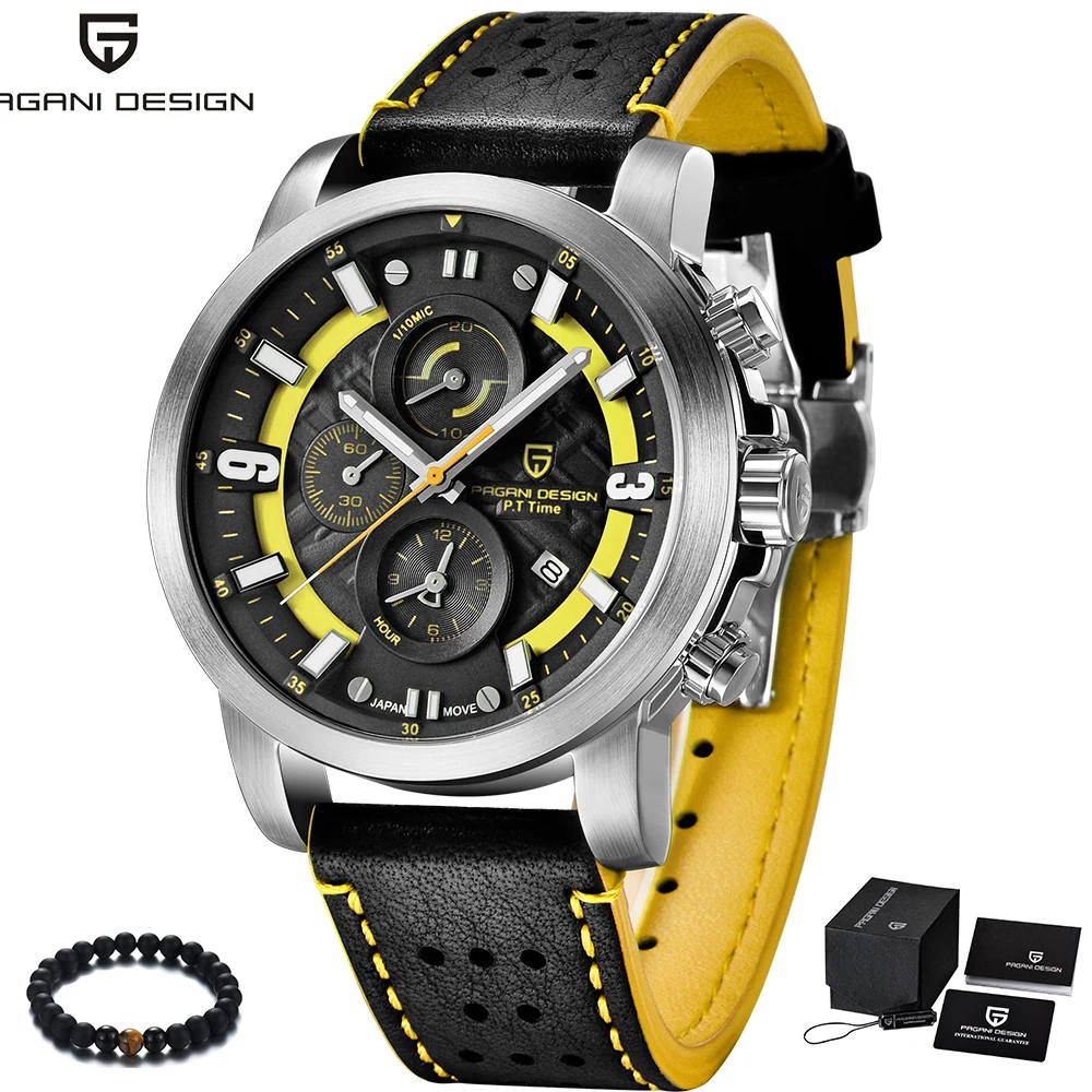 PAGANI Design Brand Luxury New Fashion Quartz Watch Men Genuine Leather Sport Watch Silver Yellow Wristwatch reloj hombre 2018
PAGANI Design Brand Luxury New Fashion Quartz Watch Men Genuine Leather Sport Watch Silver Yellow Wristwatch reloj hombre 2018