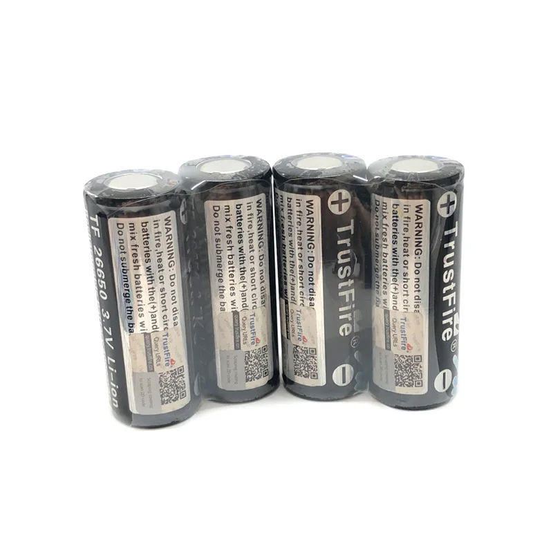 

8pcs/lot TrustFire 3.7V 4000mAh TF 26650 Battery Rechargeable Protected Lithium Batteries Cell For Flashlights/E-Cigarettes