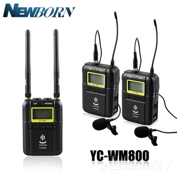 YICHUANG YC-WM800 Dual Channel UHF Professionai Wireless Video Recording Microphone for DSLR Camera Camcorders Interview
YICHUANG YC-WM800 Dual Channel UHF Professionai Wireless Video Recording Microphone for DSLR Camera Camcorders Interview