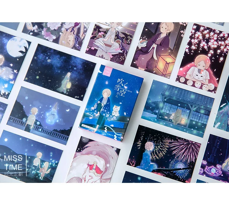 28 Sheets/Set Snow Sky Natsume Yuujinchou Lomo Card Mini Postcard Message Card Gift Greeting Card
28 Sheets/Set Snow Sky Natsume Yuujinchou Lomo Card Mini Postcard Message Card Gift Greeting Card
