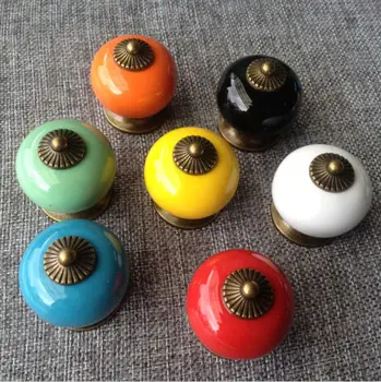 34mm 10pcs European pastoral candy colors Cartoon ceramic handle Cabinet drawer wardrobe door handle Rainbow ball Wholesale
34mm 10pcs European pastoral candy colors Cartoon ceramic handle Cabinet drawer wardrobe door handle Rainbow ball Wholesale