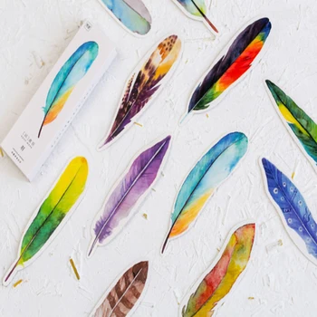 30Pcs/lot Lovely Colorful Feather Paper Bookmark Birds in Memory Paper Card Bookmark Film Bookmark Gift Stationery
30Pcs/lot Lovely Colorful Feather Paper Bookmark Birds in Memory Paper Card Bookmark Film Bookmark Gift Stationery