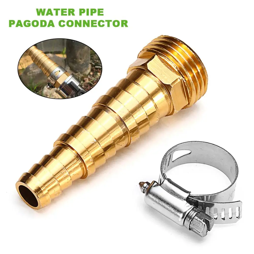Water Pipe Pagoda Connector with Clamp Metal Thread 4/5/6" Water Pipe Universal Pagoda Joint Irrigation Water Hose Connector
Water Pipe Pagoda Connector with Clamp Metal Thread 4/5/6" Water Pipe Universal Pagoda Joint Irrigation Water Hose Connector
