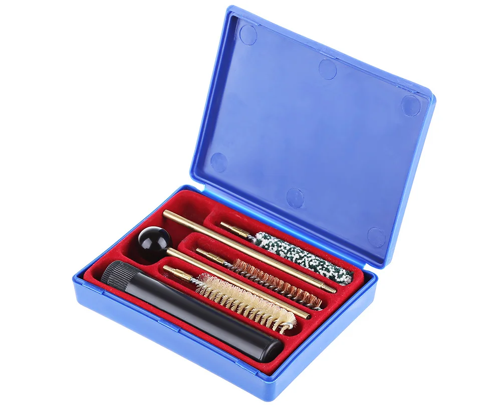 Airgun Rilfe Gun Cleaning Kit fit Pistols Cal .38/.357/9mm caliber Pistol Gun Cleaning Kit System With Plastic Storage Case 1set
Airgun Rilfe Gun Cleaning Kit fit Pistols Cal .38/.357/9mm caliber Pistol Gun Cleaning Kit System With Plastic Storage Case 1set