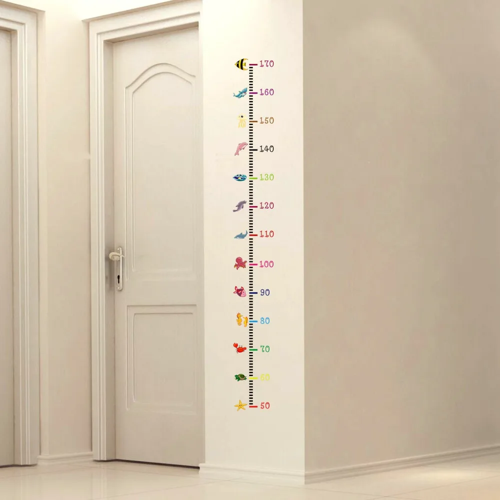 Removable Height Chart Measure Wall Sticker Decal for Kids Baby Room Undersea Home Decoration Stickers height measurement S*60
Removable Height Chart Measure Wall Sticker Decal for Kids Baby Room Undersea Home Decoration Stickers height measurement S*60
