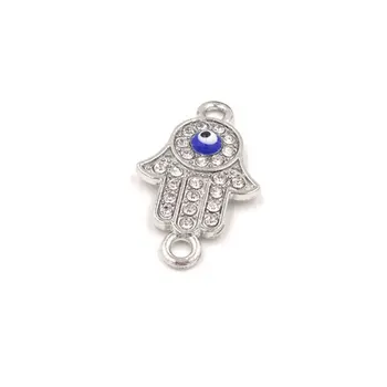 30pcs Hamsa Hand With Evil Eye Connector Charms 24*14mm Connectors For Jewelry Making Charm Pendant For Bracelet Necklace
30pcs Hamsa Hand With Evil Eye Connector Charms 24*14mm Connectors For Jewelry Making Charm Pendant For Bracelet Necklace