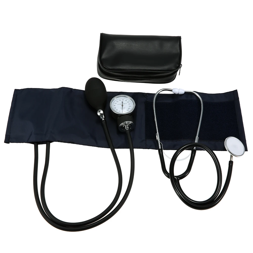 

Тонометр, прибор для измерения артериального давления, анероидный сфигмоманометр, комплект манжет, стетоскоп для измерения артериального давления на руке и сумка на молнии, медицинские устройства
