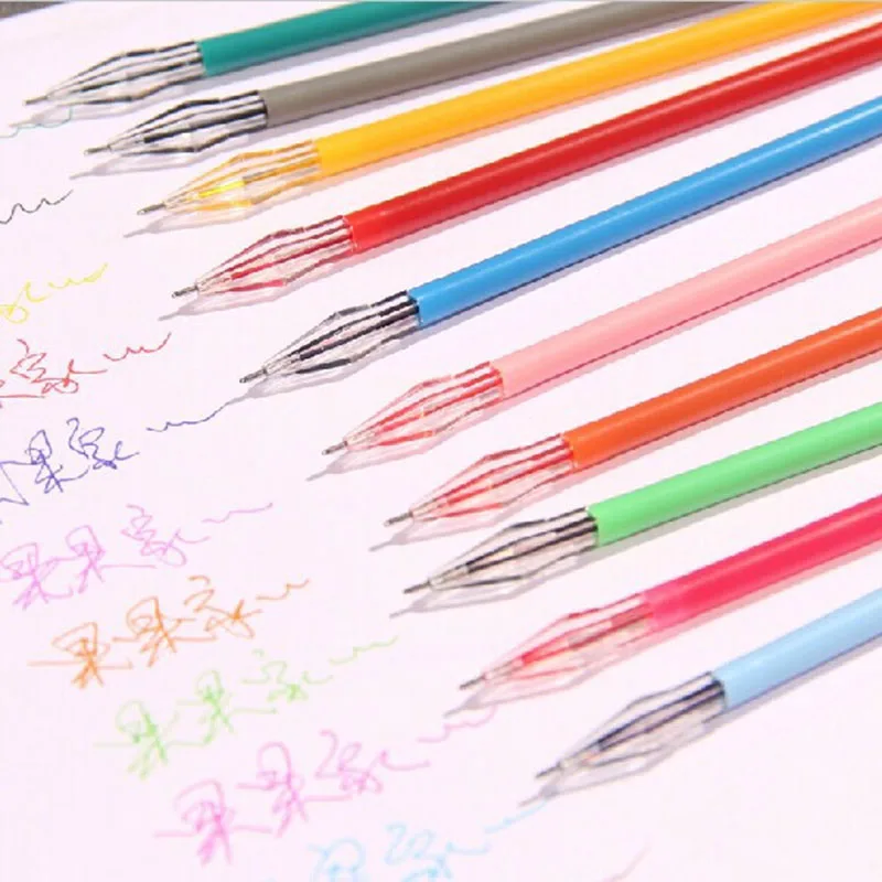 12Color Beautiful Diamond Head Gel Pen Refill High Quality Gelpen Refill 0.35mm Cheap School Office Writing Stationery Supplies
12Color Beautiful Diamond Head Gel Pen Refill High Quality Gelpen Refill 0.35mm Cheap School Office Writing Stationery Supplies