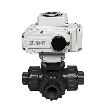 PVC 1-1/2 inch Motorized 3 Ways Ball Valve On Off Type Double Union DN40 Plastic Electric Ball Valve PTFE Seat PN10Bar
PVC 1-1/2 inch Motorized 3 Ways Ball Valve On Off Type Double Union DN40 Plastic Electric Ball Valve PTFE Seat PN10Bar