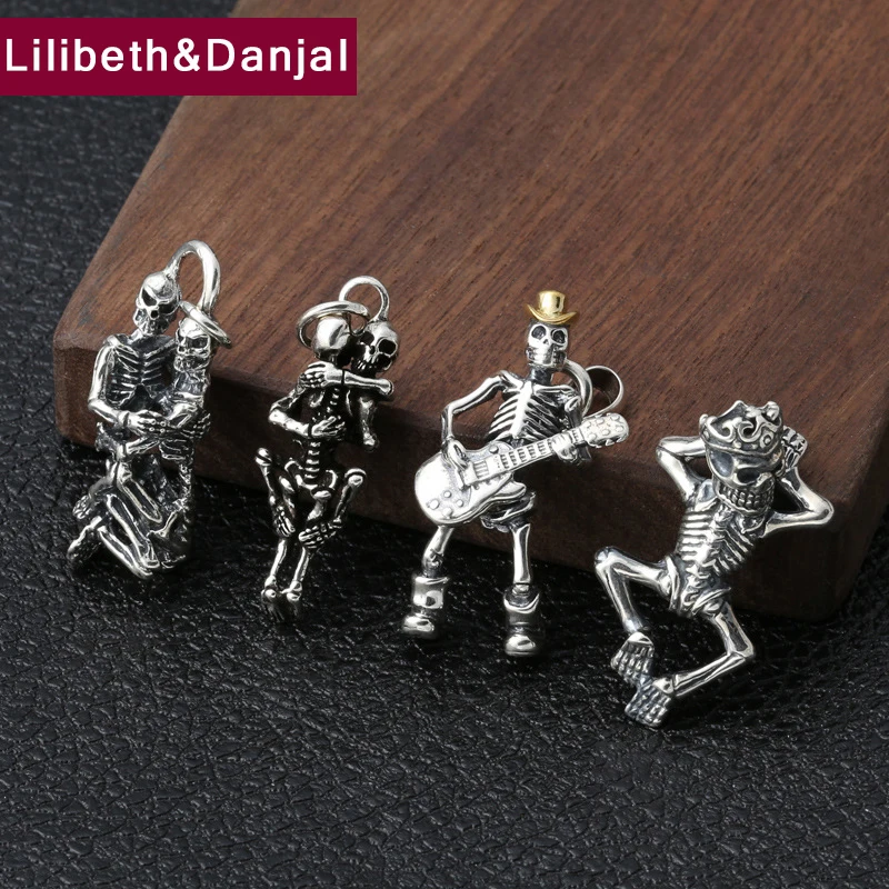 2019 Fashion Couple Pendant 100% 925 Sterling Silver Jewelry Men Women Punk Rock Skull Necklace Pendant making Good Luck P109
2019 Fashion Couple Pendant 100% 925 Sterling Silver Jewelry Men Women Punk Rock Skull Necklace Pendant making Good Luck P109