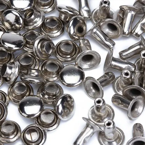 Practical 100 Sets 6mm Round Iron Rivets Rapid Studs for Riveting, Decorating, Tightening etc.--Silver
Practical 100 Sets 6mm Round Iron Rivets Rapid Studs for Riveting, Decorating, Tightening etc.--Silver