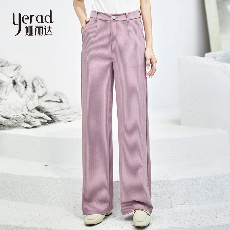 YERAD Pink Striped Wide Leg Pants Women Casual Loose Office Trousers Ladies Summer High Waist Long Pants
YERAD Pink Striped Wide Leg Pants Women Casual Loose Office Trousers Ladies Summer High Waist Long Pants