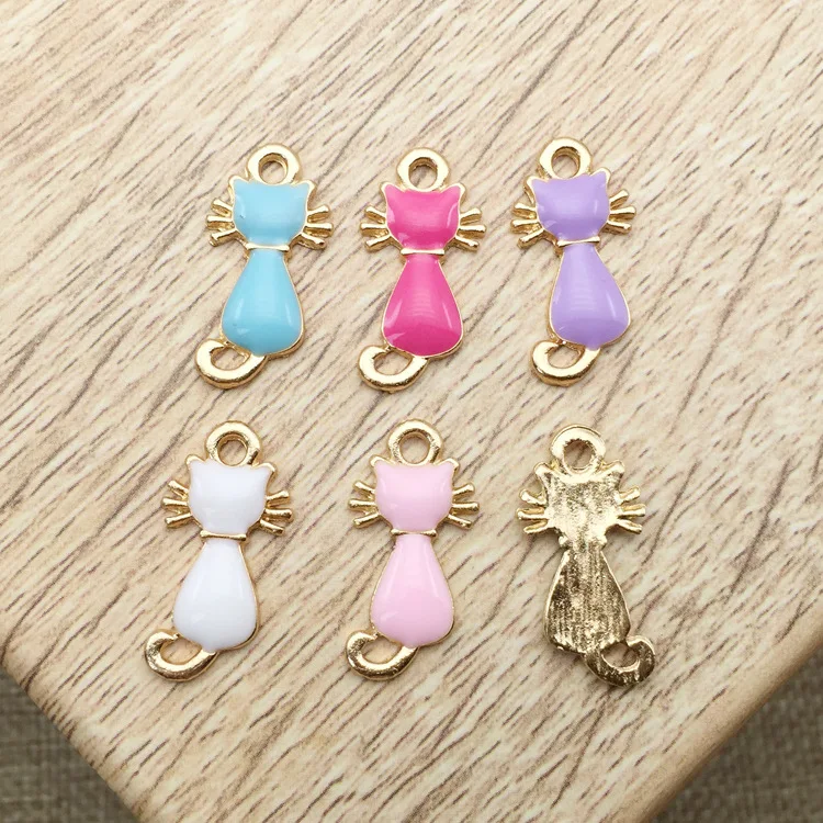 10pcs Cat Animals 1.1*2.2cm Enamel Charms DIY Bracelet Hair Necklace Jewelry Accessory DIY Craft
10pcs Cat Animals 1.1*2.2cm Enamel Charms DIY Bracelet Hair Necklace Jewelry Accessory DIY Craft