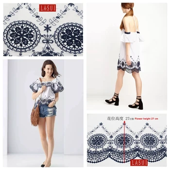 LASUI 2y=1lot off white Hollow cotton embroidery fabric Exquisite skirt Bilateral positioning Stylish and comfortable M0018
LASUI 2y=1lot off white Hollow cotton embroidery fabric Exquisite skirt Bilateral positioning Stylish and comfortable M0018