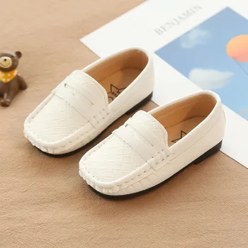 Slip-on Luxury Brand Plaid Toddlers Kids Trainers Little Boys Girls Casual Leather Shoes Loafers with Letters Buckle Patch
Slip-on Luxury Brand Plaid Toddlers Kids Trainers Little Boys Girls Casual Leather Shoes Loafers with Letters Buckle Patch