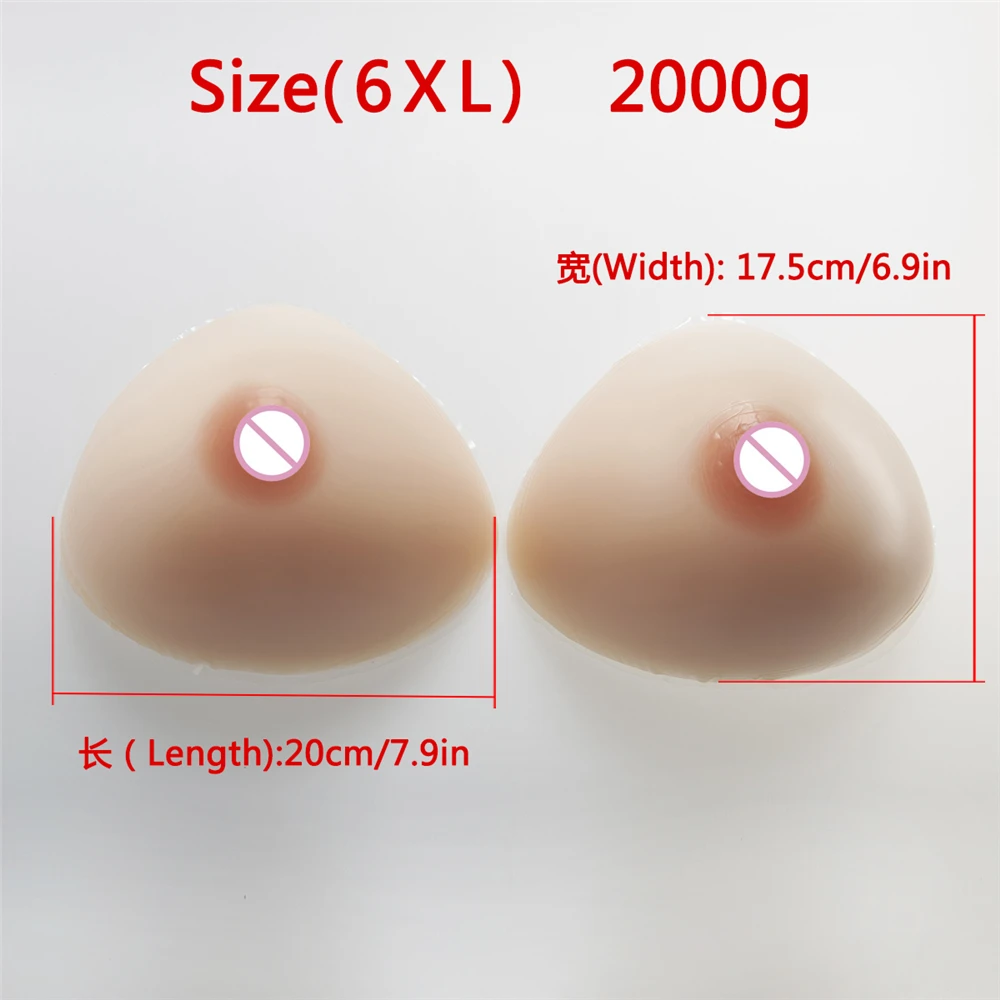 2000g/pair Artificial Triangle Breast Forms Mastectomy Silicone Boobs Crossdresser Shemale Fake Breast Enhancer 42E/44DD/46D
2000g/pair Artificial Triangle Breast Forms Mastectomy Silicone Boobs Crossdresser Shemale Fake Breast Enhancer 42E/44DD/46D