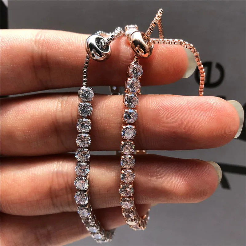 10 Colors New Fashion Female Crystal Round Zircon Bracelet 925 Silver Rose Gold Wedding Bracelet Charm Bracelets For Women
10 Colors New Fashion Female Crystal Round Zircon Bracelet 925 Silver Rose Gold Wedding Bracelet Charm Bracelets For Women