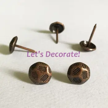 Wholesale 30,000pcs D11mm*17mm Copper Plated With Lines Sofa Decorative Tacks, Hobnails, Upholstery Nails, Drum Nails
Wholesale 30,000pcs D11mm*17mm Copper Plated With Lines Sofa Decorative Tacks, Hobnails, Upholstery Nails, Drum Nails