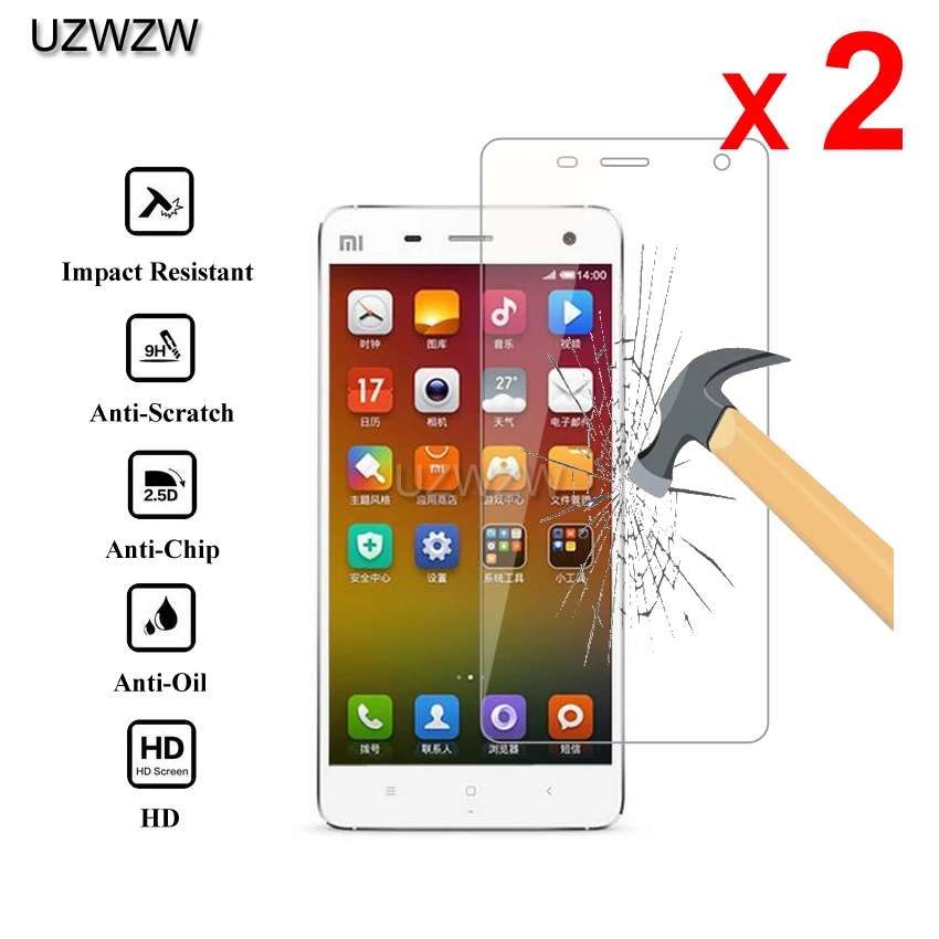 2pcs For Xiaomi Mi 4 Premium 2.5D 0.26mm Tempered Glass Screen Protector For Xiaomi Mi 4 Mi4 Protective Glass
2pcs For Xiaomi Mi 4 Premium 2.5D 0.26mm Tempered Glass Screen Protector For Xiaomi Mi 4 Mi4 Protective Glass
