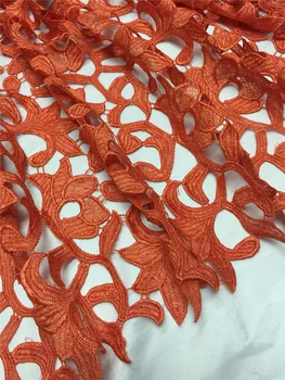 2017 Latest African Laces Fabrics orange Embroidered Guipure Lace Fabric With Swiss High Quality Nigeria Cord Lace Fabric
2017 Latest African Laces Fabrics orange Embroidered Guipure Lace Fabric With Swiss High Quality Nigeria Cord Lace Fabric