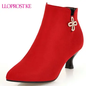 Lloprost ke Brand Boots Rhinestone Ankle Boots 2018 Autumn Winter Shoes Flock Zipper Boots Women Shoes Boots Size 32-47 D521
Lloprost ke Brand Boots Rhinestone Ankle Boots 2018 Autumn Winter Shoes Flock Zipper Boots Women Shoes Boots Size 32-47 D521