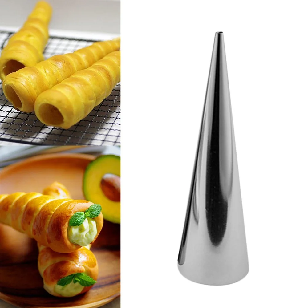 3pcs Stainless Steel Spiral Croissants Pastry Conical Tube Cone Baking Mold Kitchen Accessories YKHG1334
3pcs Stainless Steel Spiral Croissants Pastry Conical Tube Cone Baking Mold Kitchen Accessories YKHG1334