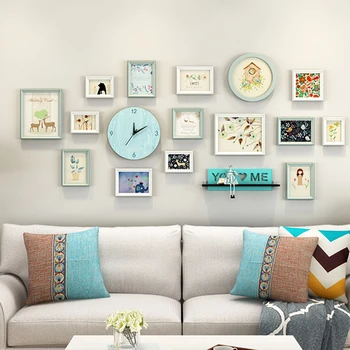 15 Pcs/set Photo Frames Set With Wooden Clock Elegant Picture Frames Combination With Shelf Picture Frames porta retrato moldura
15 Pcs/set Photo Frames Set With Wooden Clock Elegant Picture Frames Combination With Shelf Picture Frames porta retrato moldura
