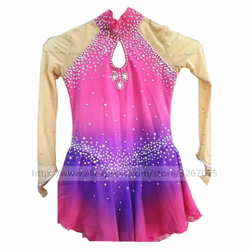Figure Skating Dress Women's Girls' Ice Skating Dress Reddish purple gradation A hand inlaid drill High performance clothing
Figure Skating Dress Women's Girls' Ice Skating Dress Reddish purple gradation A hand inlaid drill High performance clothing