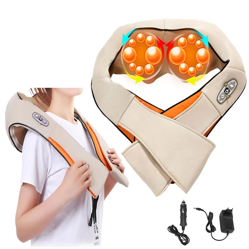 Electrical massage Shiatsu Body Shoulder Neck Massager Back Spa Infrared 4D kneading Massagem Car Home Massager shawl
Electrical massage Shiatsu Body Shoulder Neck Massager Back Spa Infrared 4D kneading Massagem Car Home Massager shawl