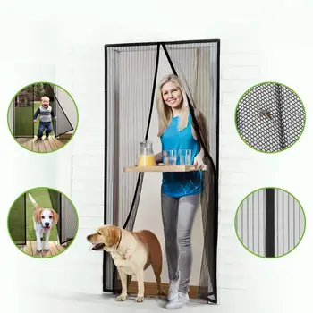 Magnetic Screen Door with Heavy Duty Mesh Curtain and Full Frame Hook Loop Fit Door Size up to 35"-82" Max
Magnetic Screen Door with Heavy Duty Mesh Curtain and Full Frame Hook Loop Fit Door Size up to 35"-82" Max