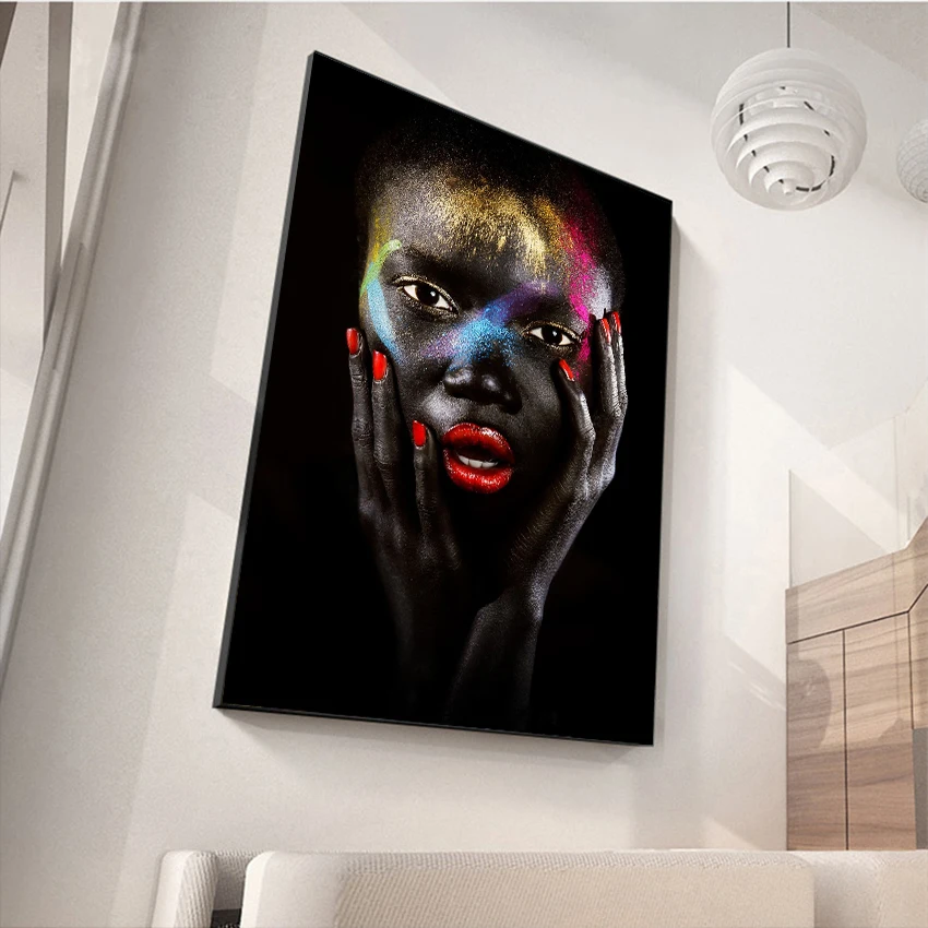 Contemplator Black African Nude Woman Oil Painting on Canvas Posters and Prints Scandinavian Wall Art Picture for living room
Contemplator Black African Nude Woman Oil Painting on Canvas Posters and Prints Scandinavian Wall Art Picture for living room