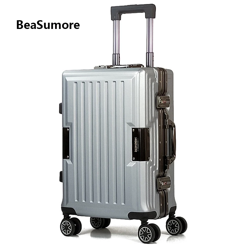 BeaSumore High grade Aluminum frame Rolling Luggage Spinner 20 inch Women Cabin Suitcase Wheels Men business Trolley
BeaSumore High grade Aluminum frame Rolling Luggage Spinner 20 inch Women Cabin Suitcase Wheels Men business Trolley