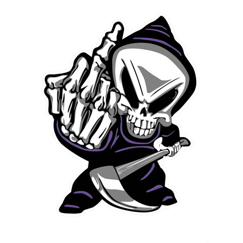 1pcs/pack Funny Cartoon Stickers Middle Finger Skull Sticker Waterproof Vinyl Laptop Skin For Computer Motorcyle Car Suitcase
1pcs/pack Funny Cartoon Stickers Middle Finger Skull Sticker Waterproof Vinyl Laptop Skin For Computer Motorcyle Car Suitcase