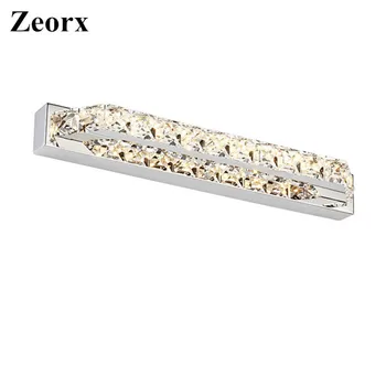 ZEORX 40cm 15inch led lampada crystal modern bathroom mirror lighting long Led Wall Sconce Lamps In Bedroom Bathroom Light
ZEORX 40cm 15inch led lampada crystal modern bathroom mirror lighting long Led Wall Sconce Lamps In Bedroom Bathroom Light