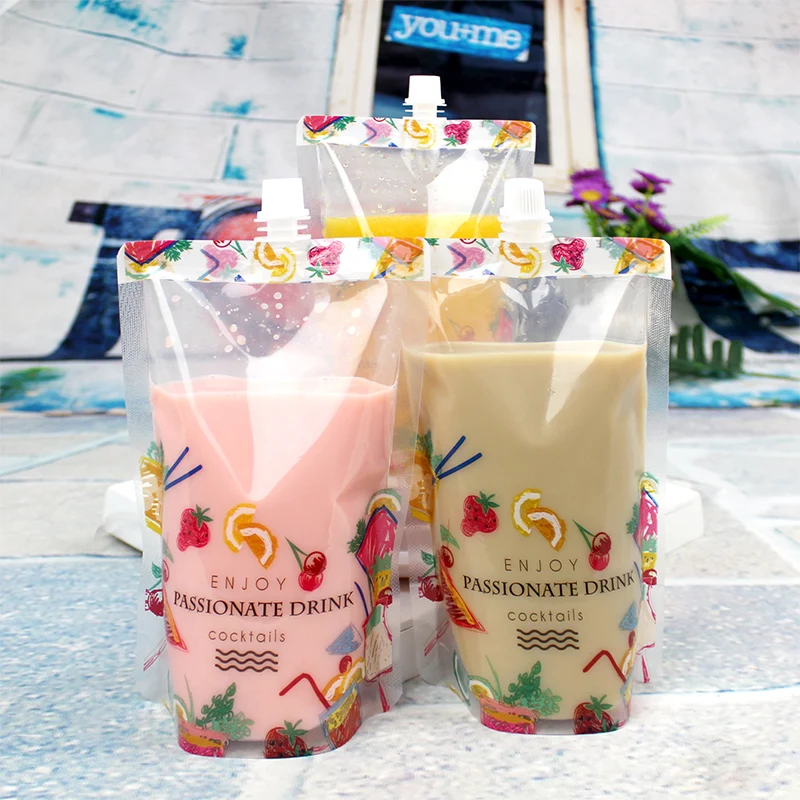 380ml Transparent Printed Beverage Packaging Bag, Juice Milk Tea Soy milk Mocktail Cocktail squeeze packet Bag 100pcs
380ml Transparent Printed Beverage Packaging Bag, Juice Milk Tea Soy milk Mocktail Cocktail squeeze packet Bag 100pcs